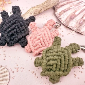 TÒTI – Porte-clés Tortue en macramé (2)
